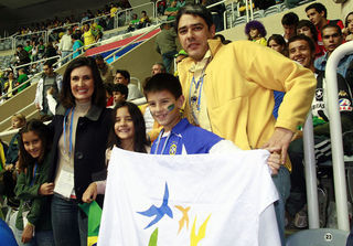 Laura, Fátima Bernardes, Beatriz, William Bonner e Vinícius