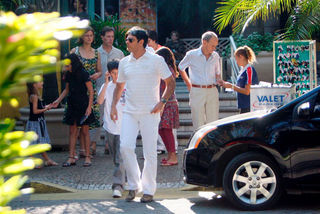 Fátima Bernardes e Willian Bonner, Laura, Vinicius e Beatriz