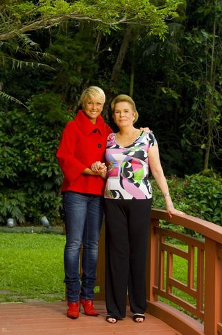 Xuxa e Dona Lily Marinho