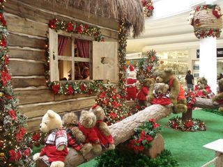 Shopping Pátio Higienópolis faz decoração com o tema 'O Natal de Todos os Ursos', com uma floresta representando a morada de vários ursos