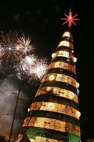 Árvore de Natal do Parque do Ibirapuera, em São Paulo