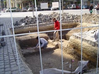 Local de exploração arqueológica na França