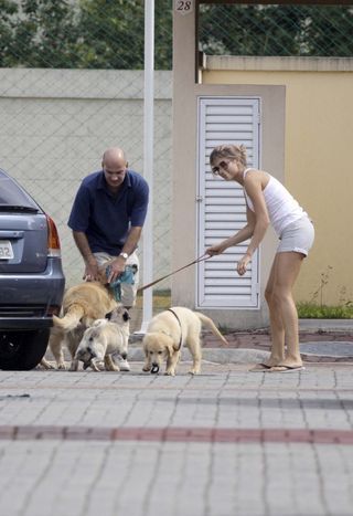 Grazi Massafera com seus cachorros