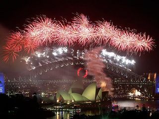 Harbour Bridge e Opera House, em Sidney, Austrália