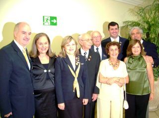 Reinaldo Domingos, Ligeia Stivanin, Loreta Domingos, Waldis Dellamanha, Nelson Weingrill, Francisco Carneiro de Souza, Willy Gross, Carmelita Weingrill e Nora Gross