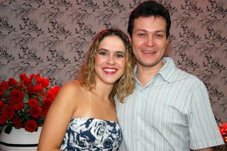 O casal, Karol Pelegrin e Fabio Pelegrino