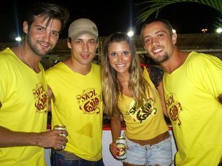 Fernando Justin, Rodrigo Andradde, Flavia Viana e Raael Cardoso