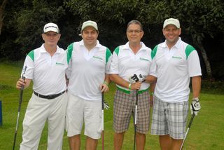 Os terceiros colocados Valdir Bignardi, Mauricio Blanco, Rubens do Amaral e Adrianno Barcellos