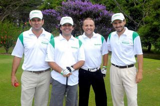 Os vice-campeões Geraldo Vieira, Roberto Vieira, Alexandre Martins e André Martins