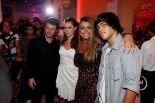 Tiago Worcman, Carolina Dieckmann, Preta Gil e Francisco