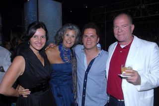 Alina Sheriver, Gisella Amaral, Romero Britto e Robson Britto