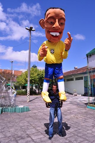 Álvaro Garnero no Museu do Boneco Animado