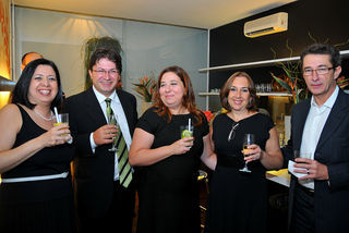 Tânia Costa, Miguel Campos, Alessandra Lundskron, Patricia Passaglia e Ricardo Magalhães