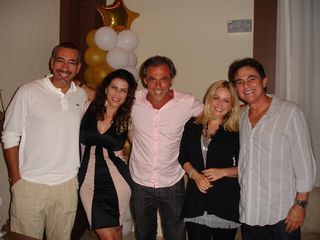 Cahê Rodrigues, Gisele Fraga, Oscar Magrini, Luciana Vendramini e Augusto Mendonça