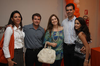 Ana Cláudia Borges, Paulo Borges, Miriam Vargas, Felipe Vargas e Gabriela Vargas