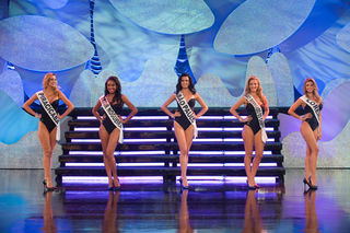 Karla Mandro, Miss Piracicaba, Edvania Araújo, Miss Artur Nogueira, Tamiris Leme, Miss São Paulo, Patricia Chaib, Miss São Bernardo, e Giseli Finoti, Miss Lorena