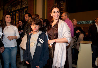 Daniela Escobar e o filho André