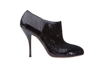 Ankle boot revestida com paetês