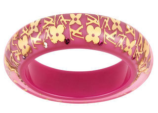 Bracelete inclusion de resina com detalhes de metal Louis Vuitton louisvuitton.com