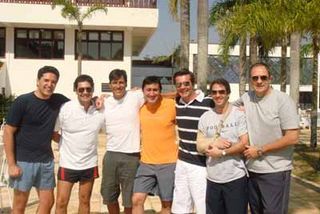 Rubens Casselhas, Michail Pezpoulos, Eduardo Heil, Elias Bulo, Eduardo Izzo e Fernando Pereira