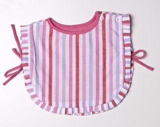 Babador de algodão com preguinhas, Baby basics, (11)3167-7643, www.babybasics.com.br