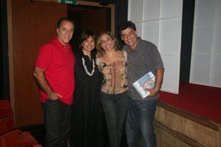 Tony Ramos, Lidiane, Cissa Guimarães e Giuseppe Oristânio