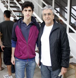 Caetano Veloso com o filho