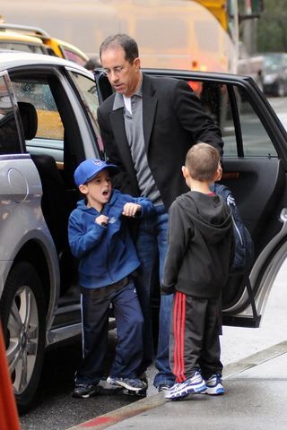 Jerry Seinfeld e os filhos, Julian e Shepherd