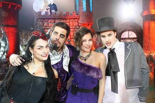 Andressa Soares, Tico Santa Cruz, Ana Carolina Dias e Sergio Abreu - Festa Vampiros