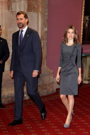 Príncipe Felipe e princesa Letizia