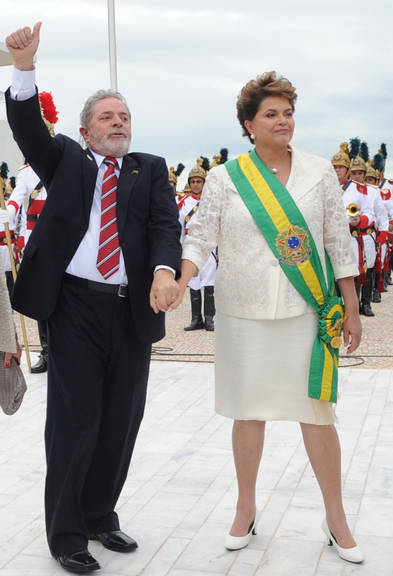 Luiz Inácio Lula da Silva e Dilma Rousseff