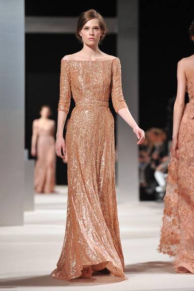 Desfile Elie Saab na semana de moda de Paris