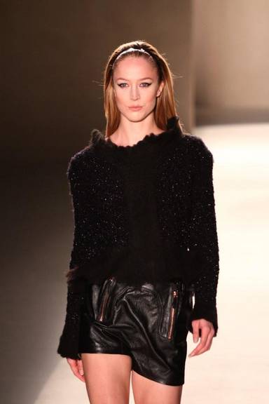 Raquel Zimmermann no desfile da Animale no SPFW