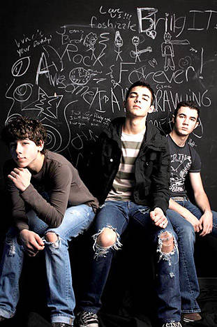 Nick, Joe e Kevin em janeiro de 2006. 