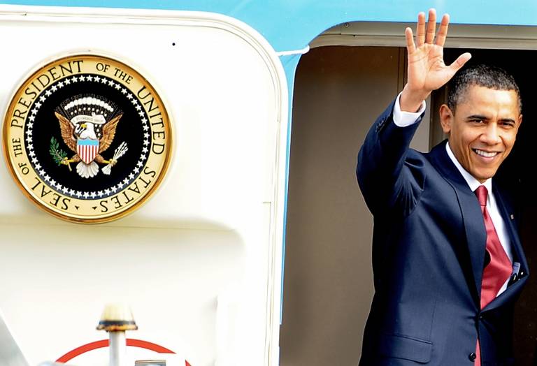 Barack Obama chega ao Brasil