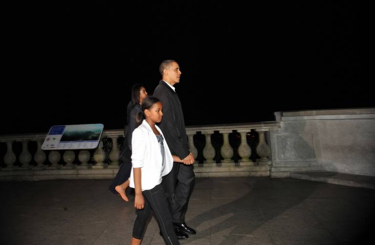 Família Obama visita Cristo Redentor