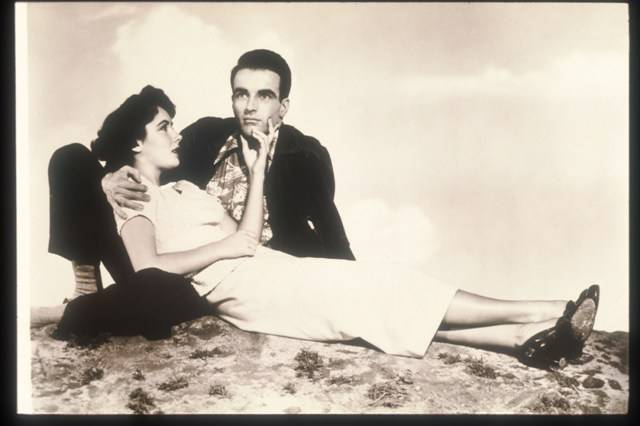 Elizabeth Taylor com Montgomery Clift em 