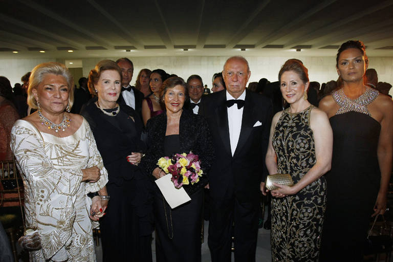 Hebe Camargo, Lily Marinho, Marisa Alencar, José Alencar, Elen Grice e Luiza Brunet