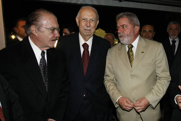 José Sarney, José Alencar e Luiz Inácio Lula da Silva