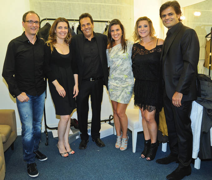 Fernanda Britto, Britto Jr., Marco, Ferndanda, João e Lucia Camargo