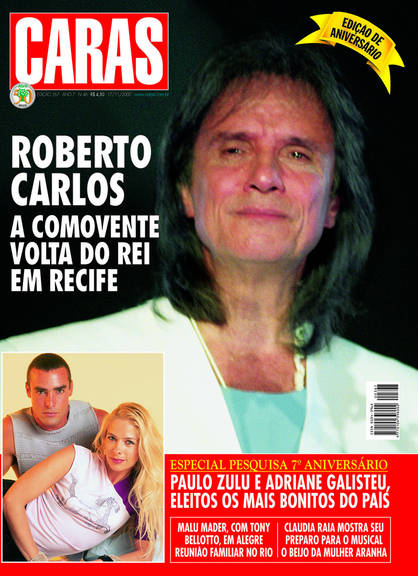 Roberto é capa em edição de aniversário da CARAS