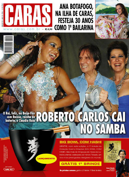 Roberto na sua escola de samba eleita - a Beija-Flor