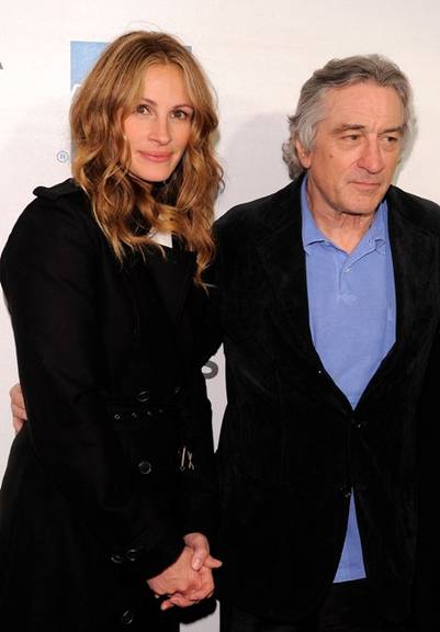 Julia Roberts com Robert De Niro, co-fundador do festival