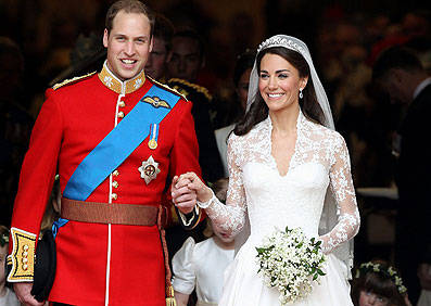 William e Kate após o casamento