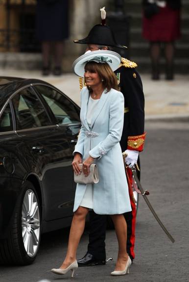 Carole Middleton, mãe da noiva