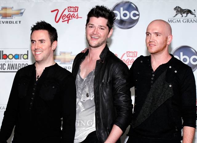 Danny O'Donoghue, Glen Power e Mark Sheehan da banda The Script