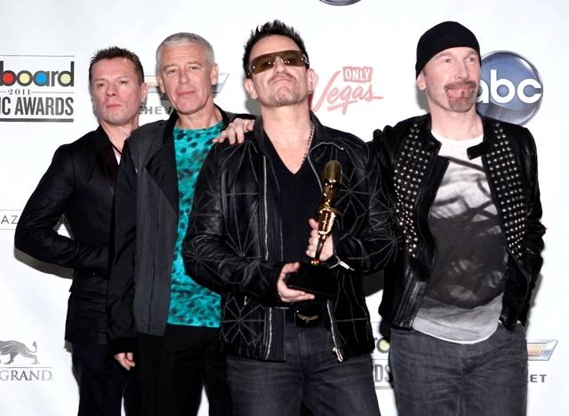 Larry Mullen Jr., Adam Clayton, Bono e The Edge, do U2