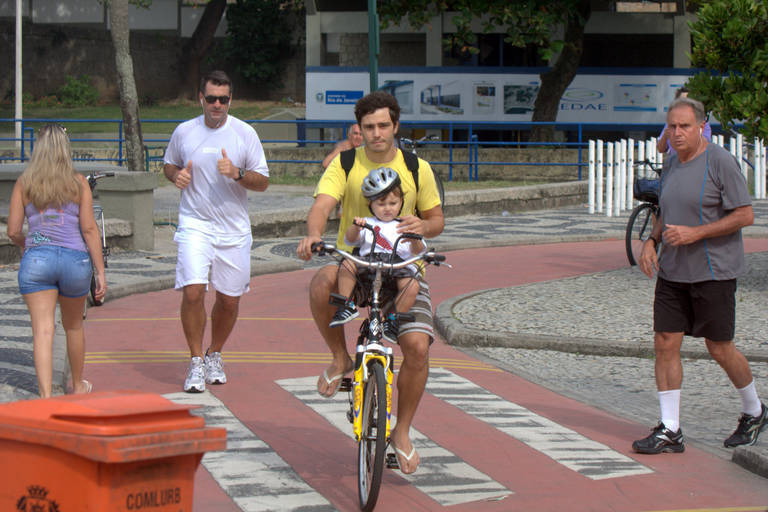 Thiago Rodrigues e o filho Gabriel