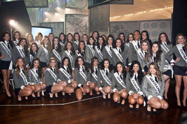 Todas as candidatas reunidas