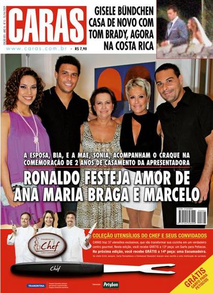 10/04/2009 - Ronaldo festeja amor de Ana Maria Braga e Marcelo